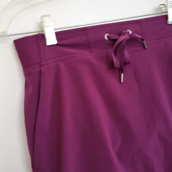 Athleta Midtown Skort Wild Bloom Purple Elastic Waist Athleisure Women 2 - Picture 4 of 10